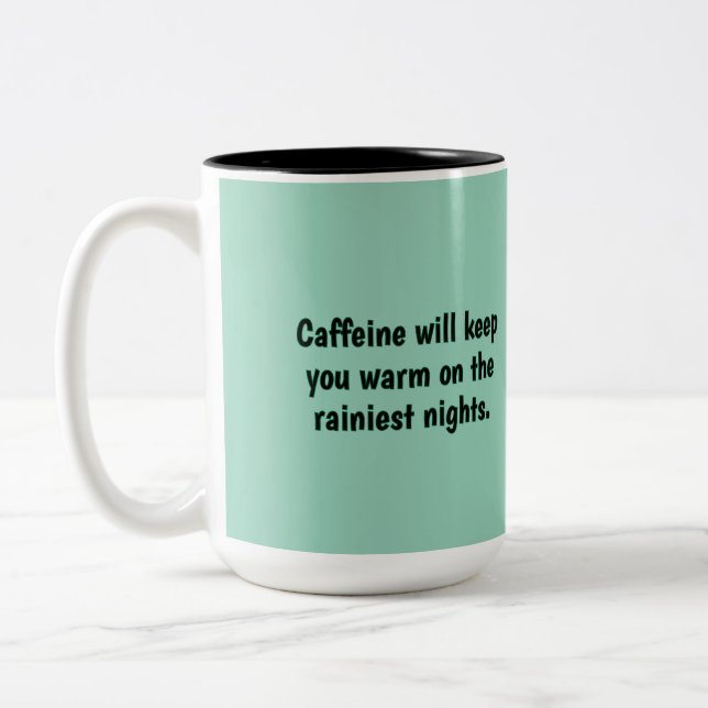 themed rain coffee mug (Left)