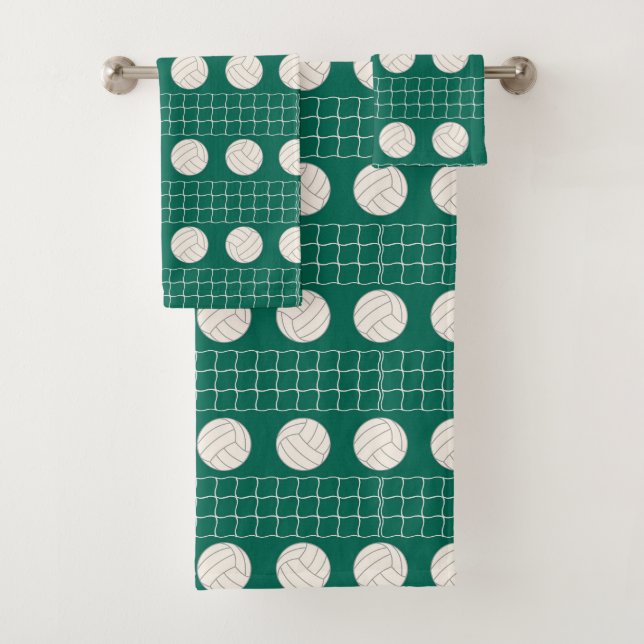 Themed Volleyball sports pattern towel set (Insitu)