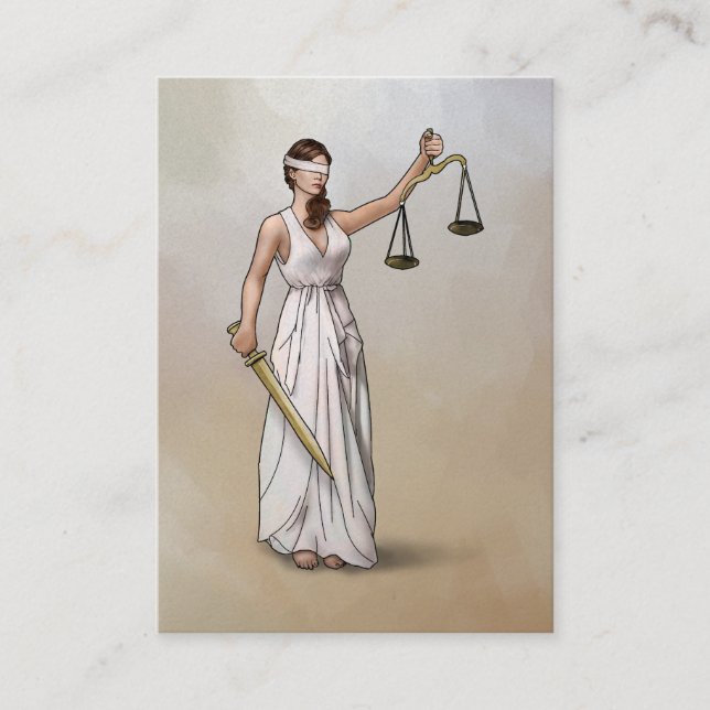 Themis - Lady Justice Business Card (Front)