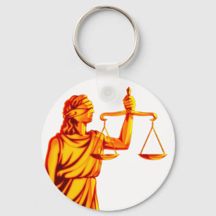 Themis Scales of Justice Key Ring