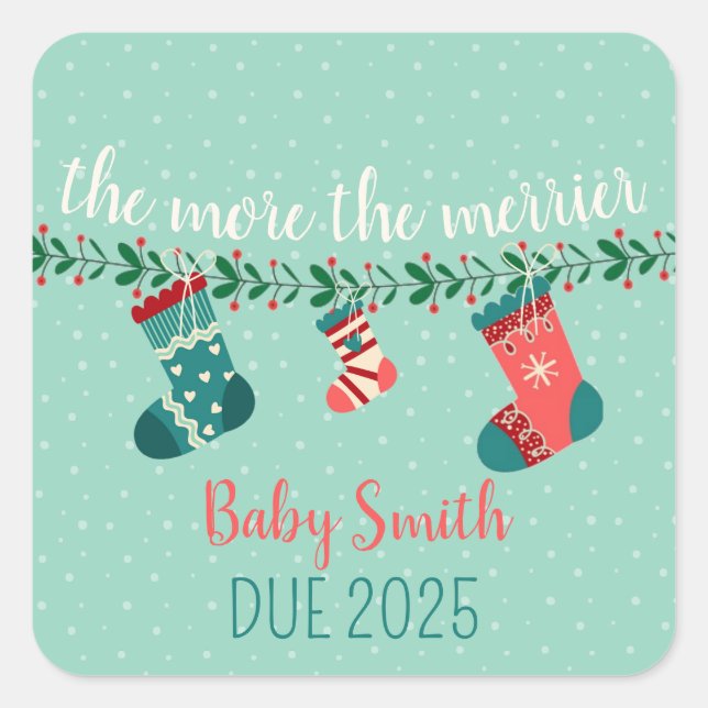 theMoretheMERRIER Square Sticker (Front)