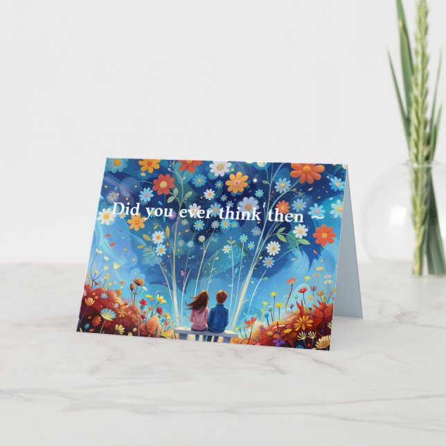 THEN AND NOW ANNIVERSARY/LOVE CARD (Front)