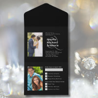 Then and Now Black Silver 25th Wedding Anniversary