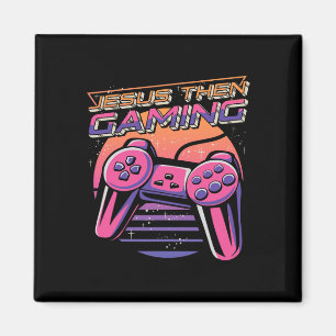 Then Gaming Gamer Christian Boys Video Game Contro Magnet