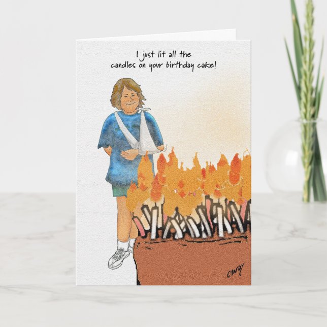 Then I called the Fire Department! Card (Front)