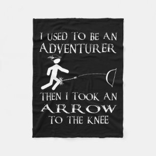 Then I Took An Arrow To The Knee Video Game Geek 1 Fleece Blanket