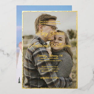Then & Now 50th Anniversary Photo Invitation