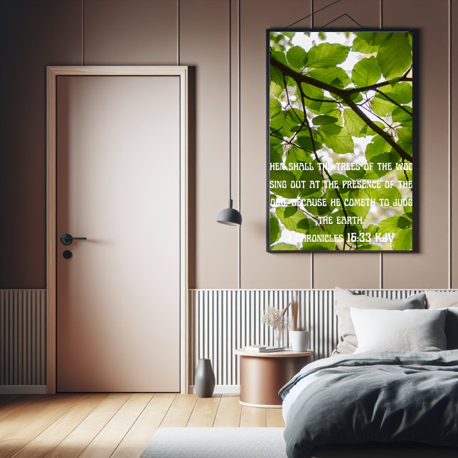 Then shall the tree sing out faith poster (Faith poster for her.)