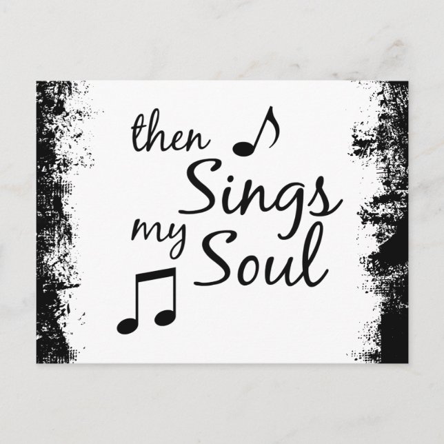 Then Sings my Soul Postcard (Front)