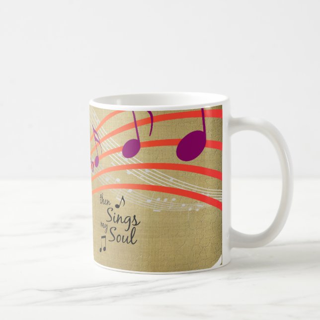 Then Sings my Soul Quote Coffee Mug (Right)