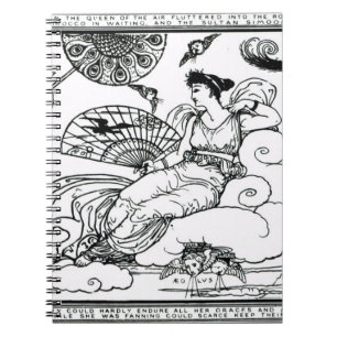 'Then The Queen of the Air Fluttered into The Room Spiral Notebook