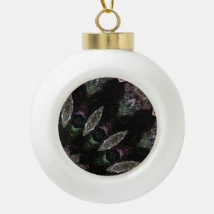 Theo  ceramic ball christmas ornament