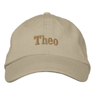 "Theo" Mens Name Embroidered, Embroidered Hat