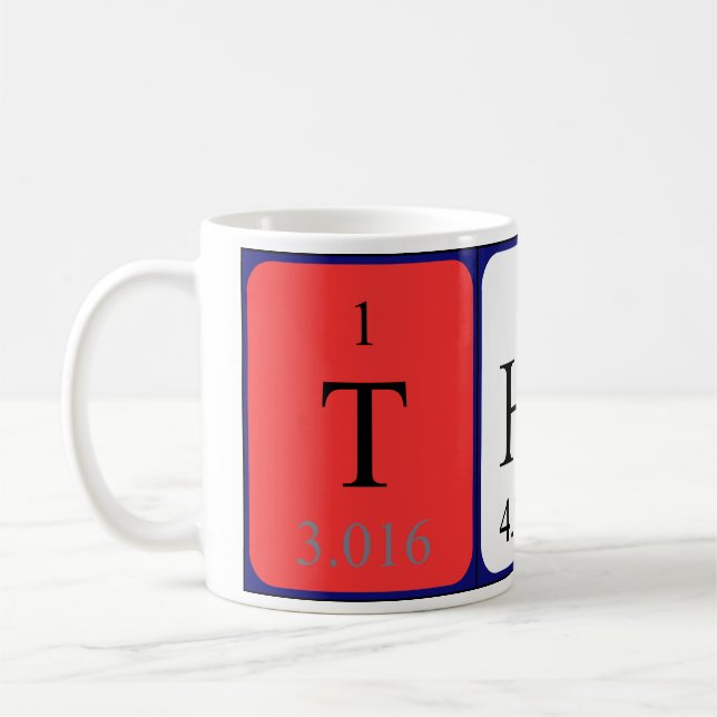 Theo periodic table name mug (Left)