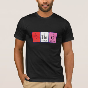 Theo periodic table name shirt