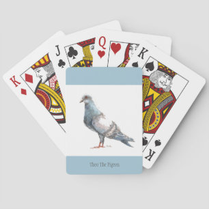 'Theo The Pigeon' Playing Cards