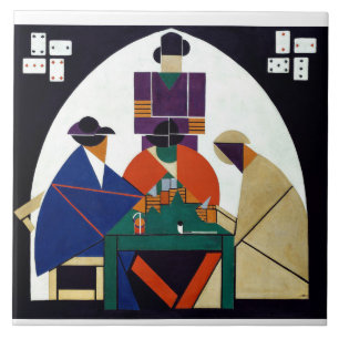 Theo van Doesburg - Card Players Tile