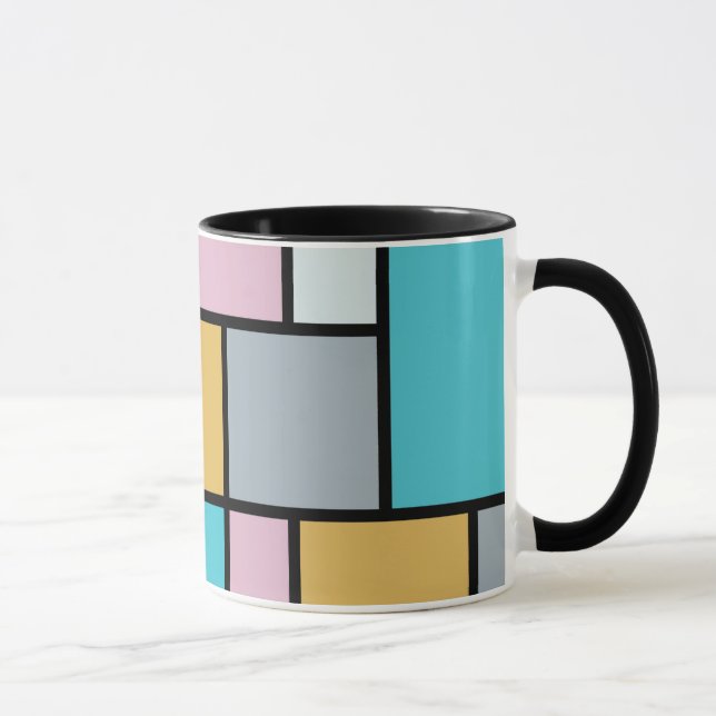 Theo Van Doesburg - Composition 17 - Mondrian Art Mug (Right)