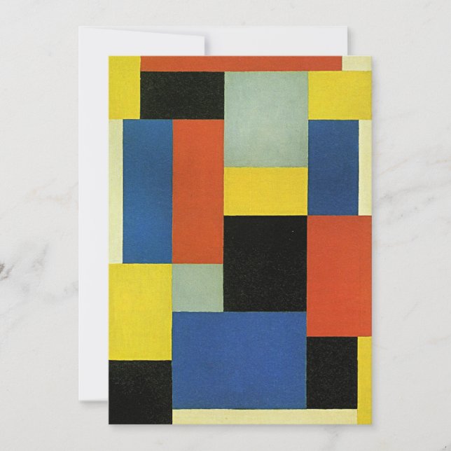 Theo van Doesburg, Composition XX, card (Front)
