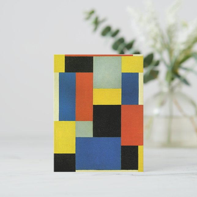 Theo van Doesburg, Composition XX,  Holiday Postcard (Standing Front)