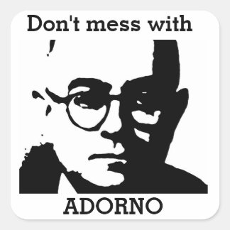 Theodor Adorno Square Sticker
