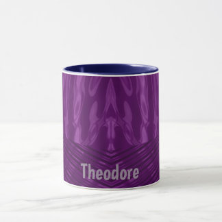 THEODORE ~ GLOSSY 3D Glossy Purple Blue ~ Mug