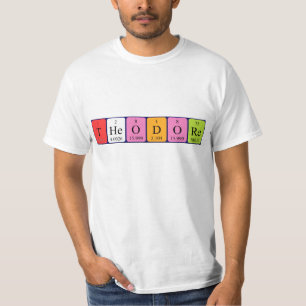 Theodore periodic table name shirt