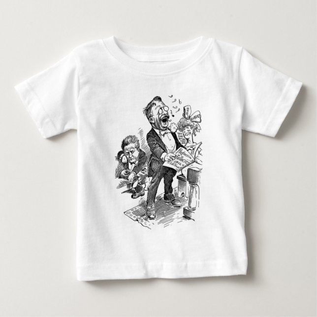 Theodore Roosevelt 1912 Political Cartoon Baby T-Shirt (Front)