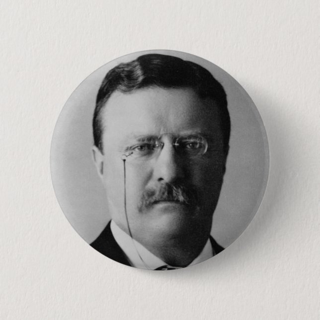 Theodore Roosevelt 26 6 Cm Round Badge (Front)