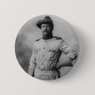 Theodore Roosevelt 6 Cm Round Badge