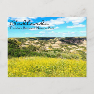Theodore Roosevelt Badlands, ND Postcard