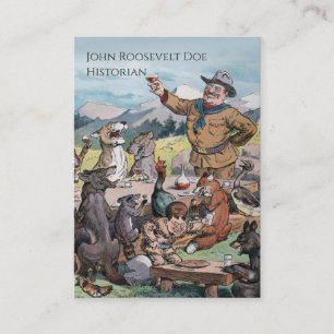 Theodore Roosevelt - History/Government Professor Business Card