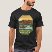 Theodore Roosevelt National Park Bison Retro