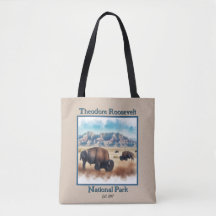 Theodore Roosevelt National Park Bison Souvenir 