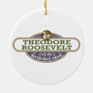 Theodore Roosevelt National Park Ceramic Tree Decoration