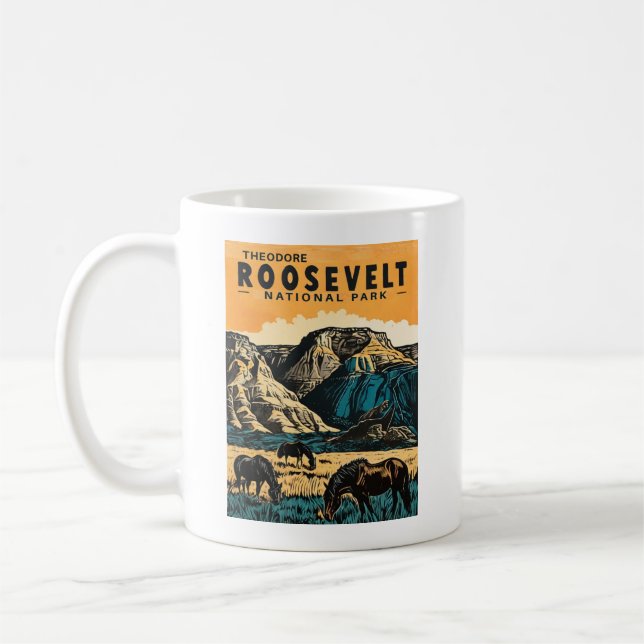 Theodore Roosevelt National Park Coffee Mug (Left)