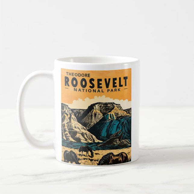 Theodore Roosevelt National Park Coffee Mug (Left)