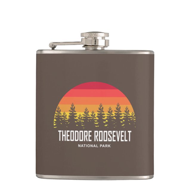 Theodore Roosevelt National Park Hip Flask (Front)