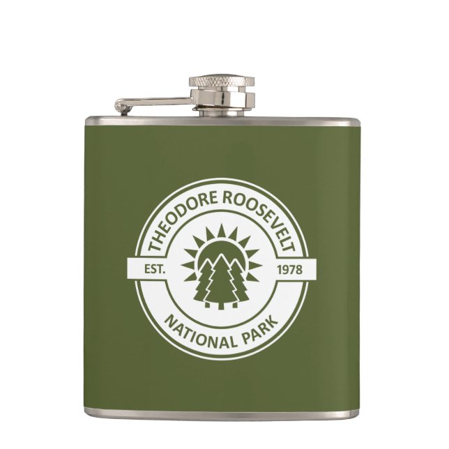 Theodore Roosevelt National Park Hip Flask (Front)