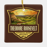 Theodore Roosevelt National Park Illustration Art