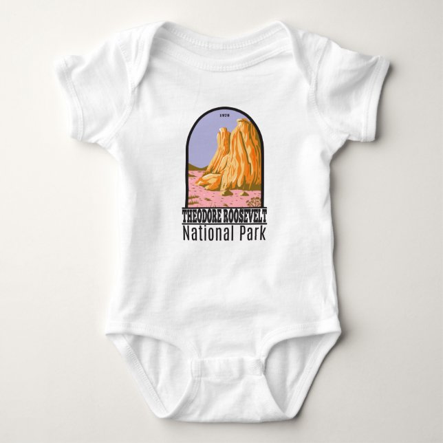 Theodore Roosevelt National Park North Dakota  Baby Bodysuit (Front)