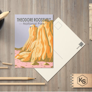 Theodore Roosevelt National Park North Dakota Postcard