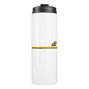 Theodore Roosevelt National Park Pine Trees Sun Thermal Tumbler