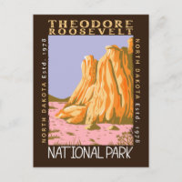 Theodore Roosevelt National Park Retro Distressed