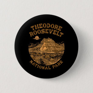 Theodore Roosevelt National Park Travelling Nature 6 Cm Round Badge