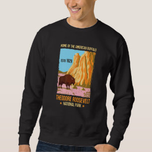 Theodore Roosevelt North Dakota Us National Park V Sweatshirt