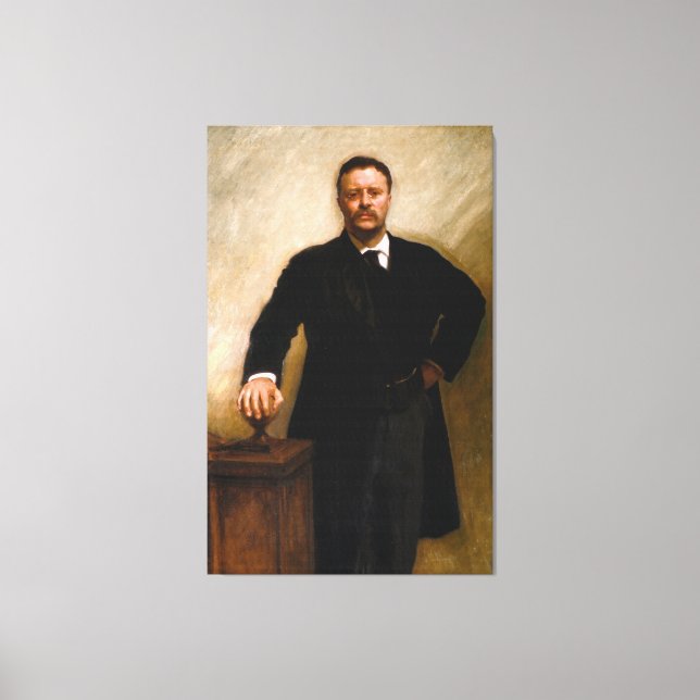 THEODORE ROOSEVELT Portrait By John Singer Sargent Canvas Print (Front)