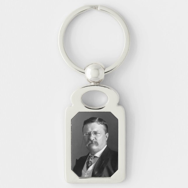Theodore Roosevelt Teddy President Republican Key Ring (Front)