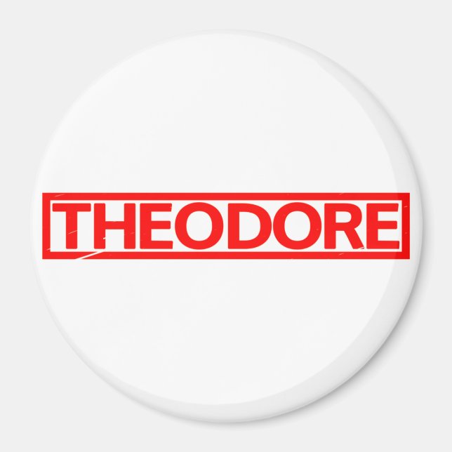 Theodore Stamp Magnet (Front)