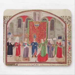 Theological and Cardinal Virtues Mouse Pad